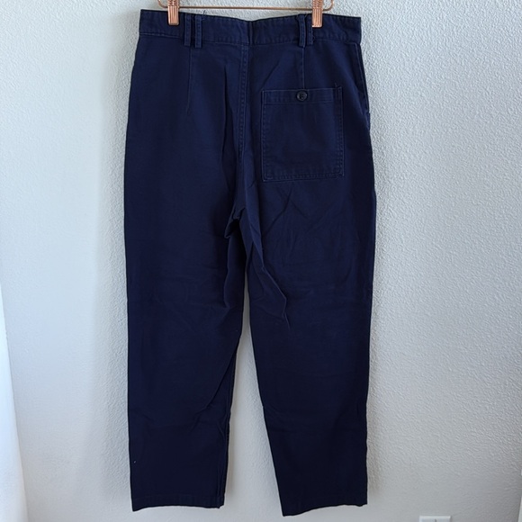 Urban Outfitters Navy Blue Button Front Casual Pant Straight Leg US 6 - Picture 2 of 8